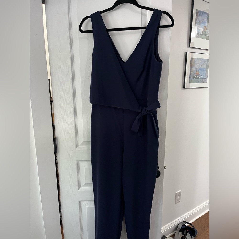Club Monaco Navy Jumpsuit with Tie